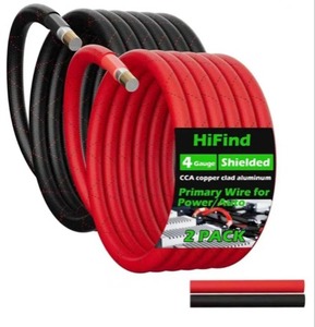 lot 2968 image: 4 Gauge Marine Wire, 4 AWG Tinned Copper Electrical Wire, Boat Cable for Automotive, Solar, Car Audio, Trailer, Camper &amp Marine Wiring(4 AWG, 15FT Red  15FT Black) - Retail $65.99