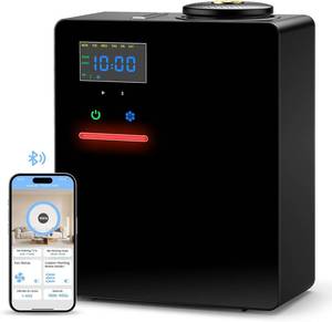 lot 4154 image: Waterless Essential Oil Diffuser 5000 Sq.Ft Coverage for Large Home, Hotel, or Office, 200ml Cold Air Scent Diffuser Machine with Bluetooth App Control, Quiet No-Heat HVAC Fragrance Diffuser - Retail $177.32