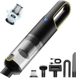 lot 4157 image: Handheld Car Vacuum Cleaner 23000Pa Rechargeable for Car Home Office  Handheld Car Vacuum Cleaner 1.5H Type-C Fast Charge & 2 Suction Modes, Portable Mini Hand Vac Rechargeable with Multi-Nozzles