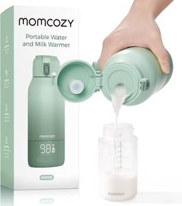 lot 4175 image: Momcozy Portable Bottle Warmer for Breast Milk, Baby Travel Essentials  Fast Heating with Nutrients Preserved, Precise Temp Control, Dual Heating Modes for Breast Milk & Water, 17OZ Large Capacity