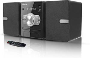lot 4192 image: Home Stereo System with CD Player, FM Radio, Bluetooth, AUX in, USB in, Earphone Jack, Remote Control Included, 30W HiFi Shelf Stereo System