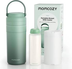 lot 4203 image: Momcozy Portable Breast Milk Cooler for Travel, 24H Ice-Free Cooling  360  Surrounded Cooling Breastmilk Storage with 12oz Bottle, Leak Proof, Hassle-Free, Baby Breastfeeding Essentials for Mom