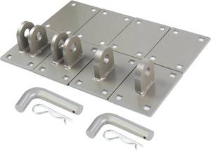lot 4206 image: Floating Dock Hinges Hardware,Stationary Dock Connector Hinge Kit,Heavy Duty Hardware Brackets Link Connector Kit with Backer Plates, Pin and Mounting Screws for Floating Dock Ramp