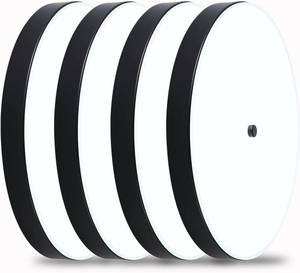 lot 4262 image: Somniferous 4 Pack Black Flush Mount Ceiling Light, 12 Inch Bright Round LED Ceiling Light Fixtures, 30W 6300K, 2100LM, Modern Ceiling Lamp for Kitchen Bedroom Living Room Porch Entryway
