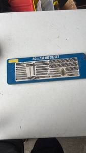 lot 131 image: Mechanic Brand 40-Piece Tap and Die Set No. 740