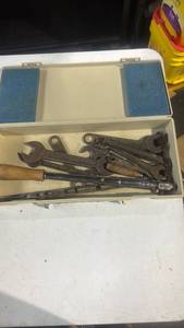 lot 221 image: Misc Tool lot with Wrenches
