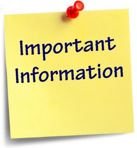 lot 0 image: IMPORTANT INFO