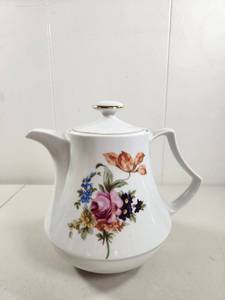 lot 99 image: Teapot with Floral Decoration, Made in German Democratic Republic