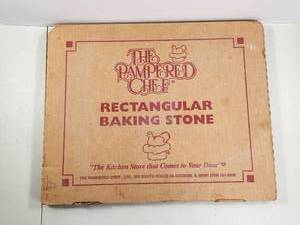 lot 163 image: The Kitchen Store Rectangular Baking Stone New Pampered Chef