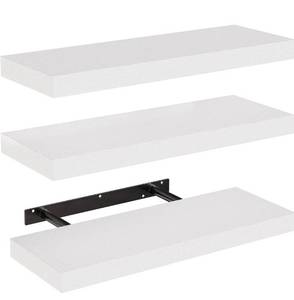 lot 178 image: AMADA HOMEFURNISHING Floating Shelves Set of 3 AMFS08 New In Box