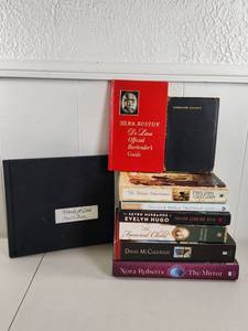 lot 215 image: Book Lot of 9 Titles Including Old Mr. Boston Bartenders Guide and Emersons Essays