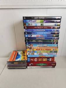 lot 218 image: Lot of DVDs and CDs Disney Pixar Movies Music Albums