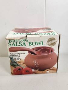 lot 227 image: Terra Cotta Salsa Bowl with Spoon