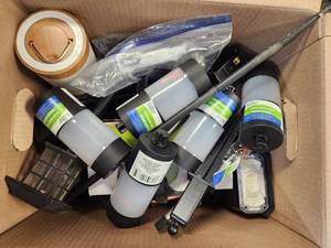 lot 256 image: Solar Pathway Light Lot Multiple Units Containers Accessories Big Bundle