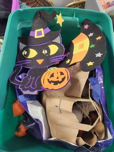 lot 267 image: Halloween Decoration Lot Black Cat Ghost Pumpkin Lights String