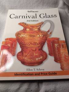 lot 1012 image: Warmans Carnival Glass 2nd Edition Identification and Price Guide by Ellen T. Schroy