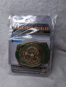 lot 2514 image: Black Iron Buckle Patriotic Collector Series U.S. Army