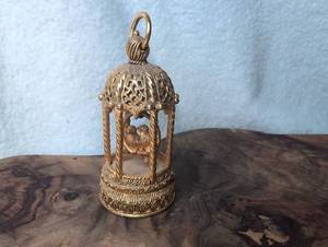lot 3000 image: Ornamental Bird Cage Ointment Holder with Loop Handle