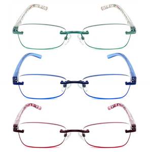 lot 19061 image: JJWELL 3 Pack Reading Glasses for Women Blue Light Blocking Anti Eyestrain - Retail $22