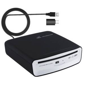 lot 19069 image: OAUW USB External Car Universal CD Player USB Connection Portable CD Player for Car Android NavigationTVMacBook proLaptops Desktops with Plug and Play - Retail $64