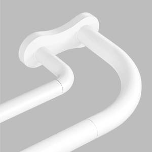 lot 19101 image: Wolistsa Wrap Around Blackout Double Curtain Rod, 34-92 Inch, White - Retail $34
