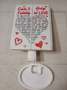 lot 19102 image: Love-themed Decorative Make Up Mirror with LED Lights