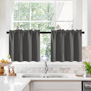 lot 7652 image: Deconovo Black Out Curtains 63 Inches Long for Living Room and Bedroom