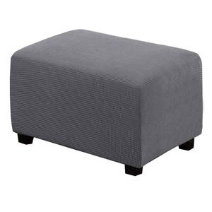 lot 8103 image: H.VERSAILTEX Ottoman Cover Slipcover for Footrest, Rectangle 29-34, Grey
