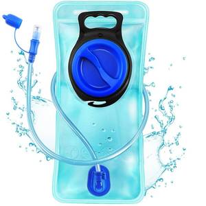 lot 8111 image: Hydration Bladder, 2L Water Bladder for Hiking Backpack Leak Proof Water Reservoir Storage, 2 Liter BPA-Free Water Pouch Hydration Pack Replacement for Biking Climbing Cycling Running, Blue