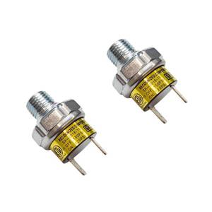 lot 8159 image: Pair of Air Pressure Switch 120-150 PSI Tank Mount Type Thread 14 NPT 12V 24V DC Air Compressor Pressure Switch for Air Train Horn 120-150 14 inch
