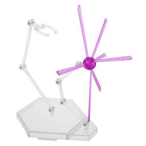 lot 8164 image: Totority Action Figure Stand with Purple Special Effects, 8.85x5.11x4.72 in, Adjustable & Lightweight Display Holder for Dynamic Poses, Scene Enhancement & Stable Support for Collectible Figures - Retail $20