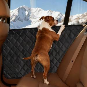 lot 8184 image: Lepicha Dog Car Door Protector, 2 Pack Waterproof Scratchproof Nonslip Durable Protector, Thickened Door Panel Covers, Protects Doors from Dog Scratching Fit for CarSUVTruck (Black, Regular)