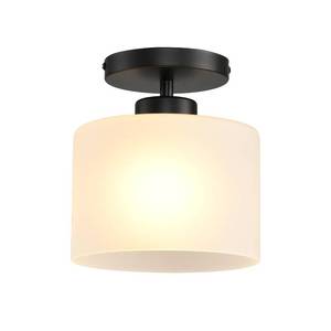lot 8200 image: SINMILA Semi Flush Mount Ceiling Light, Modern Kitchen Lighting Fixtures Ceiling, Rustic Ceiling Light Fixtures, Ceiling Lights with Glass Shade for Hallway Foyer Entryway Bedroom - Retail $25