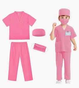 lot 19243 image: Doctor Costume for Kids,Toddler Nurse Scrubs Halloween Dress Up Cosplay For Boys Girls 3-12 Years