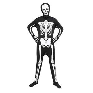 lot 19244 image: EraSpooky Halloween Men Skeleton Jumpsuit Costume Luminous Skull Skin Full Body Tights Suit