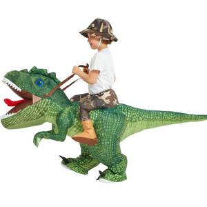 lot 19257 image: One Casa Halloween Inflatable Dinosaur Costume Kids,Blow Up T Rex Suit Boys Girls (7-10 Yrs)
