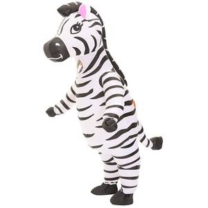 lot 19324 image: Arokibui Inflatable Zebra Costume Funny Blow up Animal Costume for Cosplay Party Christmas Halloween Suit Festival Suit Jumpsuit