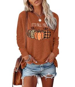 lot 19329 image: BAOKUAN Womens Pumpkin Graphic Sweatshirts Crewneck Casual Fall Long Sleeve Tops Lg