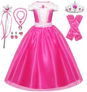 lot 19336 image: Pink Princess Dresses for Girls Toddler Costume Dress Up with Accessories 110