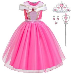 lot 19342 image: Luzlen Girls Princess Costume Pink Dress Up Outfit, 3-4 Years(Label 110)
