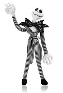 lot 60264 image: illuOKey Jack Skellington Plush Doll Nightmare Before Christmas Toys - 20 Inches Pumpkin King Plush Stuffed Baby Dolls (Black)