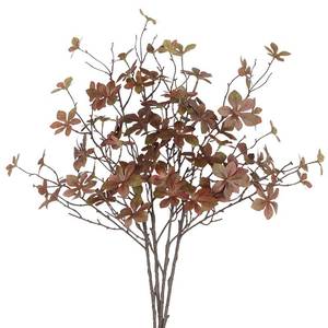 lot 60289 image: CISDUEO 4 Pcs Artificial Fall Leaves Stem Plants Fall Floral Stems Fake Leaves Silk Faux Fall Greenery Branches Brown with Long Stem for Vases Farmhouse Thanksgiving Autumn Centerpiece Halloween Decor