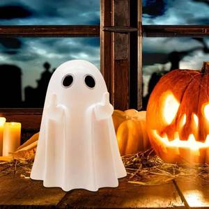 lot 60293 image: Azsailbot 2 Pcs Halloween Ghost Figurine, Halloween Decorations Indoor, Cute Ghost Ornaments, Ghost Figurines Decor, Perfect for Decor Indoor(White)