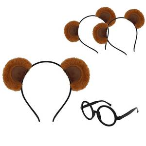 lot 60295 image: Moikolok 3 Chipmunk Headbands and 1 Round EyeGlasses Frame