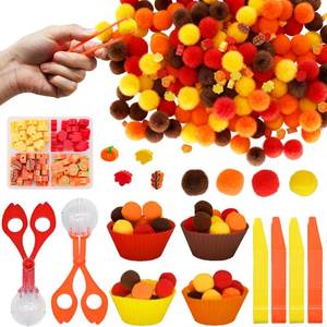 lot 60348 image: 310PCS Fall Sensory Bin Fillers, Thanksgiving Counting Sorting Toys with Maple Leaves & Pumpkins, Fine Motor Skills Toys for Autumn Thanksgiving Theme, Learning Activities