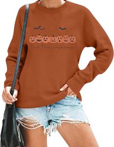 lot 60359 image: Halloween Sweatshirts for Women Halloween Pumpkin Face Casual Pullover Tops Medium