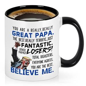 lot 7905 image: Cabtnca Papa Gifts, Best Papa Ever Mug, Christmas Birthday Gifts for Grandpa, 11 Oz