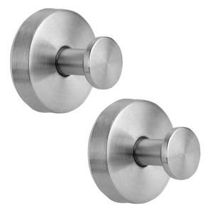 lot 7923 image: AUGLEAF Suction Cup Hooks for Shower, Towel Hooks for Bathroom, Kitchen, Glass Door, Mirror, Tile, Loofah, Towel, Bath Robe Hooks for Hanging up to 15 lbs, Brushed Silver (2 Pack)