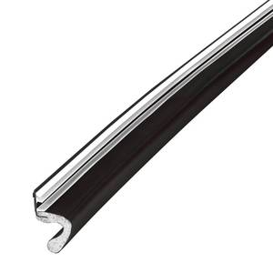 lot 7925 image: MD Building Vinyl-Coated Foam Door Seal for KerfChannel, Black, 60ft - Retail $27