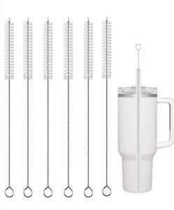 lot 7938 image: MIHAGUTY 6 Pack Straw Cleaner for Stanley, Straw Cleaner Brush for 403020 oz Stanley Mug, Straw Cleaner Brush for 40 oz Stanley Mug(12inch Pack of 6 Brush)